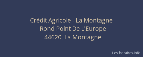 Crédit Agricole - La Montagne