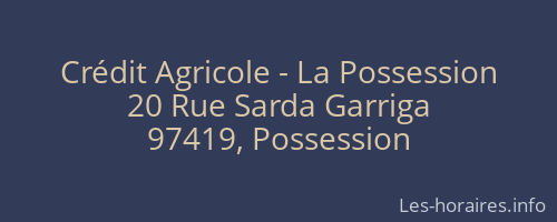 Crédit Agricole - La Possession