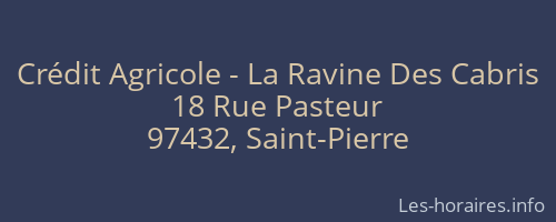 Crédit Agricole - La Ravine Des Cabris