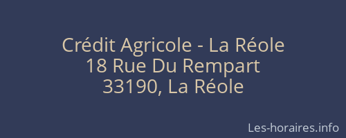 Crédit Agricole - La Réole