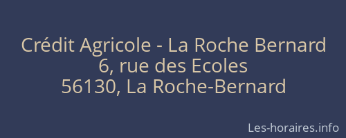 Crédit Agricole - La Roche Bernard