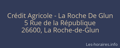 Crédit Agricole - La Roche De Glun