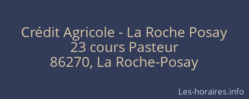 Crédit Agricole - La Roche Posay