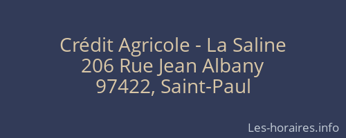 Crédit Agricole - La Saline