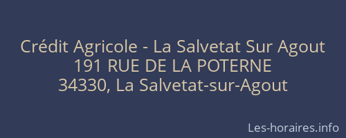 Crédit Agricole - La Salvetat Sur Agout