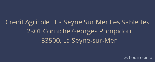 Crédit Agricole - La Seyne Sur Mer Les Sablettes