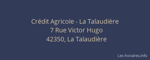 Crédit Agricole - La Talaudière