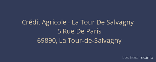 Crédit Agricole - La Tour De Salvagny