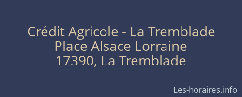 Crédit Agricole - La Tremblade