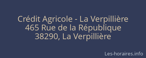 Crédit Agricole - La Verpillière
