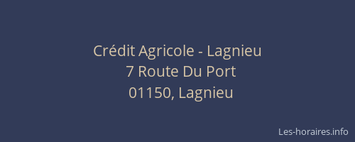 Crédit Agricole - Lagnieu