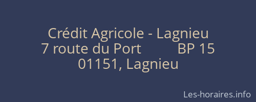 Crédit Agricole - Lagnieu