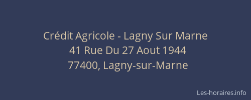 Crédit Agricole - Lagny Sur Marne