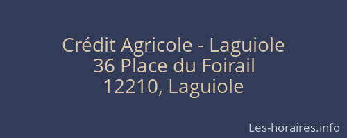 Crédit Agricole - Laguiole