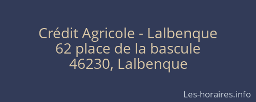 Crédit Agricole - Lalbenque