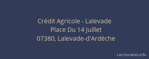Crédit Agricole - Lalevade