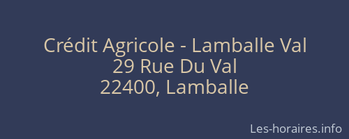 Crédit Agricole - Lamballe Val