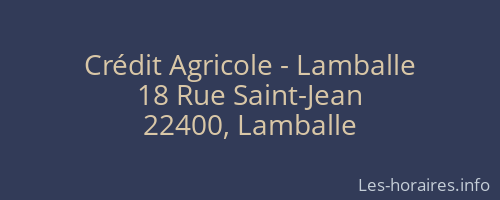 Crédit Agricole - Lamballe