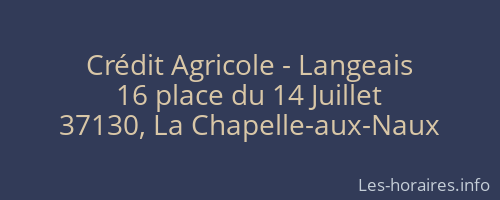 Crédit Agricole - Langeais