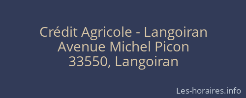 Crédit Agricole - Langoiran