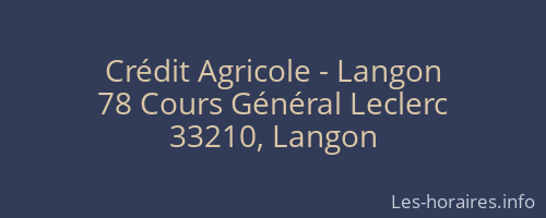 Crédit Agricole - Langon