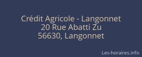 Crédit Agricole - Langonnet