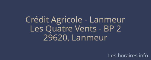 Crédit Agricole - Lanmeur