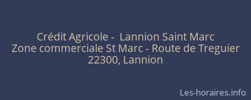 Crédit Agricole -  Lannion Saint Marc