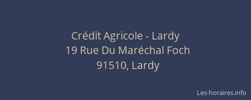 Crédit Agricole - Lardy