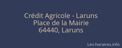 Crédit Agricole - Laruns
