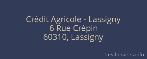 Crédit Agricole - Lassigny
