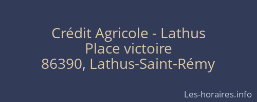 Crédit Agricole - Lathus