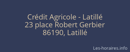 Crédit Agricole - Latillé