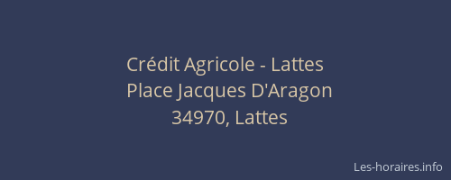 Crédit Agricole - Lattes
