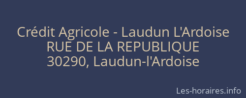 Crédit Agricole - Laudun L'Ardoise