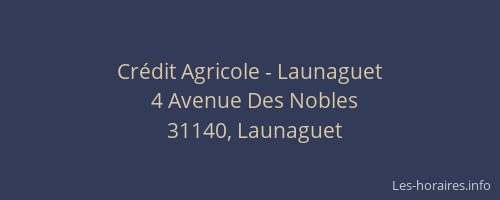 Crédit Agricole - Launaguet