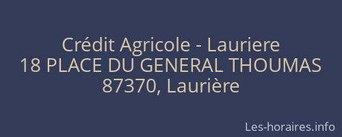 Crédit Agricole - Lauriere