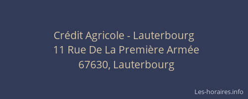 Crédit Agricole - Lauterbourg
