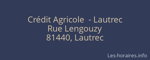 Crédit Agricole  - Lautrec