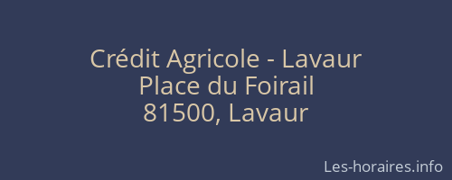 Crédit Agricole - Lavaur