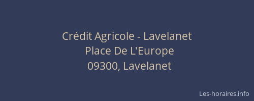 Crédit Agricole - Lavelanet