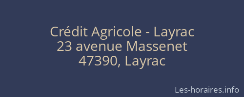 Crédit Agricole - Layrac