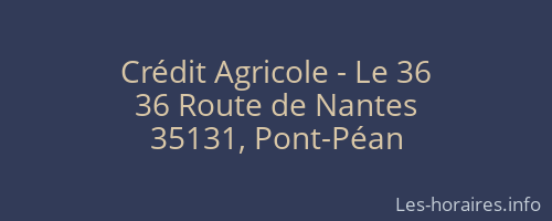 Crédit Agricole - Le 36