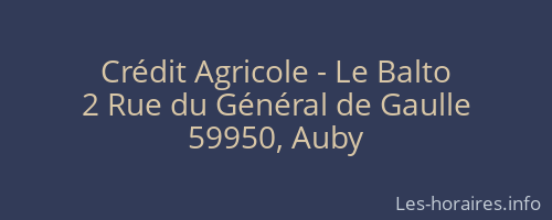 Crédit Agricole - Le Balto