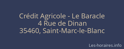 Crédit Agricole - Le Baracle