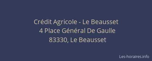 Crédit Agricole - Le Beausset