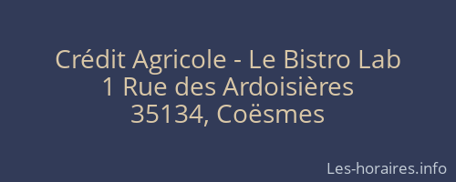 Crédit Agricole - Le Bistro Lab