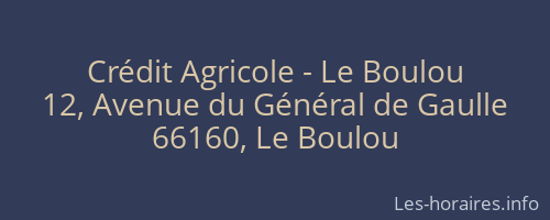 Crédit Agricole - Le Boulou