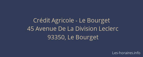 Crédit Agricole - Le Bourget