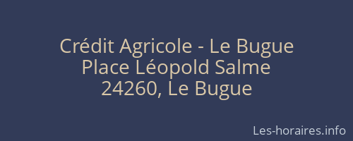Crédit Agricole - Le Bugue